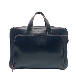 Lodis Black Leather Convertible Briefcase